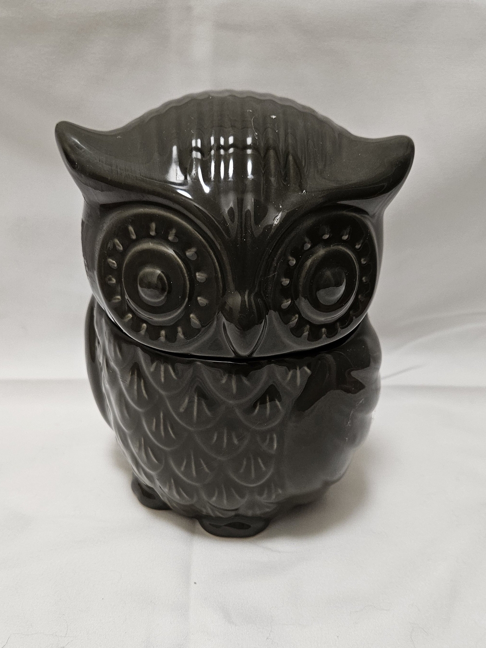 Ceramic Owl Decorative Jar - Gray/Brown - BUNDLES/OFFERS WELCOME